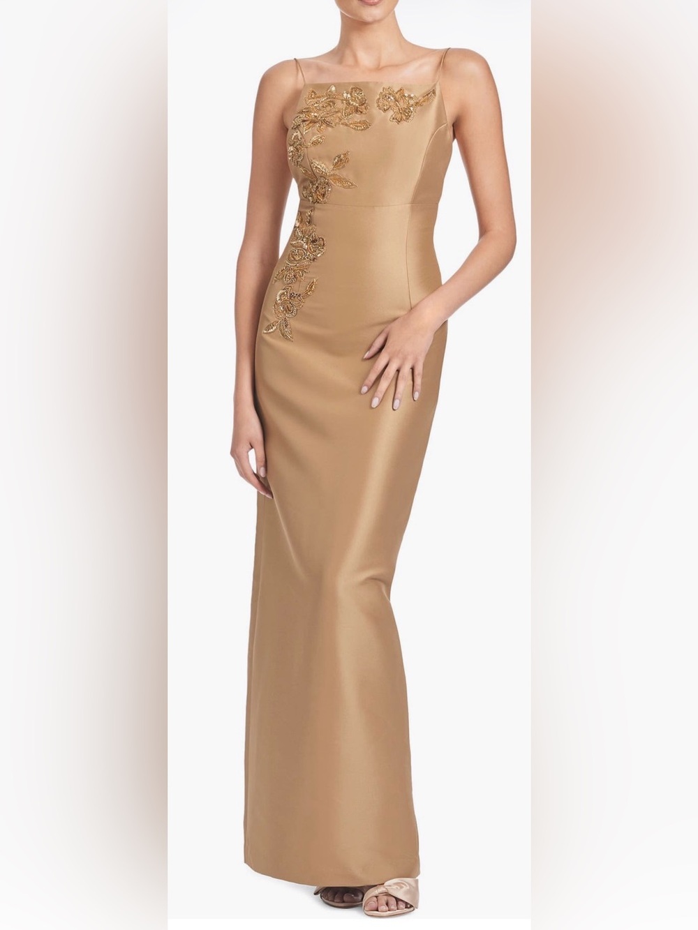 Sachin and Babi Pryce Embellished Mikado Column Gown
